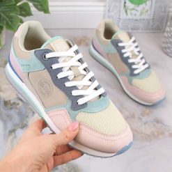 Skórzane buty sportowe sneakersy damskie multikolor Big Star LL274347. Obuwie sportowe casual damskie Big Star, ze skóry ekologicznej, bez zapięcia. Za 319.99 zł.