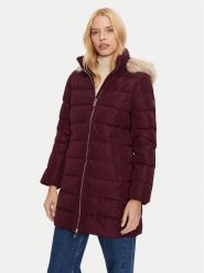Tommy Hilfiger Płaszcz zimowy Heritage WW0WW43234 Bordowy Regular Fit. Czerwone płaszcze damskie Tommy Hilfiger, na zimę, l, bez wzorów, z syntetyku, bez kaptura. Za 719.99 zł.