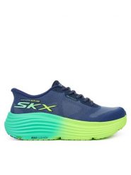 Skechers Buty do biegania Max Cushioning Endeavour 129473/NVLM Granatowy. Niebieskie obuwie sportowe damskie Skechers, z materiału, bez zapięcia, do biegania. Za 407.15 zł.