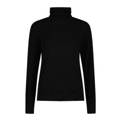 Sweter okrągły dekolt z wełny merino damski CMP. Czarne swetry klasyczne damskie CMP, na zimę, z wełny, bez kołnierzyka. Za 308.00 zł.