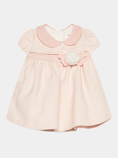 Mayoral Sukienka elegancka 2.864 Różowy Regular Fit. Czerwone sukienki dziewczęce Mayoral, bez wzorów, z bawełny, bez ramiączek. Za 129.99 zł.