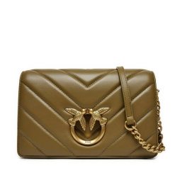 Torebka PINKO. Zielone listonoszki damskie Pinko, bez wzorów, bez dodatków. Za 1,949.00 zł.