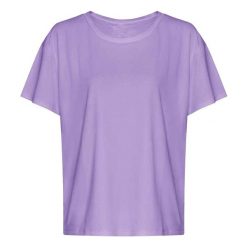 Koszulka Damska Z Odkrytymi Plecami. Fioletowe koszulki damskie JUST COOL, bez wzorów, bez kołnierzyka, bez ramiączek. Za 54.99 zł.