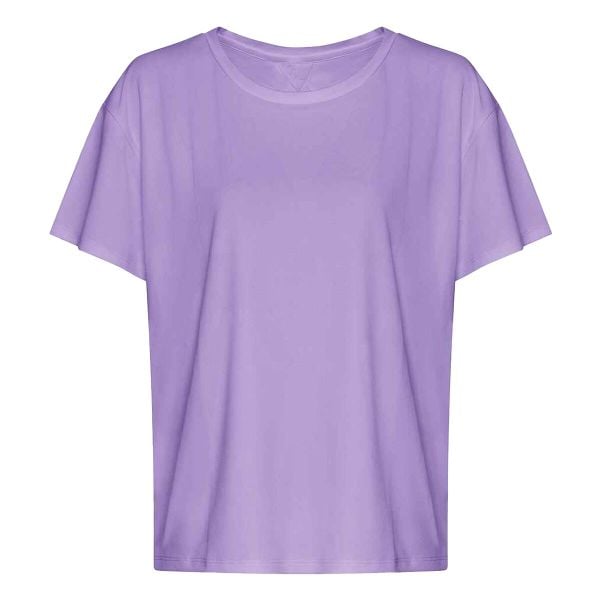 Koszulka Damska Z Odkrytymi Plecami. Fioletowe koszulki damskie JUST COOL, bez wzorów, bez kołnierzyka, bez ramiączek. Za 54.99 zł.