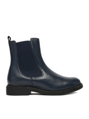 Lasocki Sztyblety CEO-RST-56007-10 Granatowy. Niebieskie botki damskie Lasocki, ze skóry, bez obcasa, na płaskiej podeszwie, bez zapięcia. Za 249.99 zł.