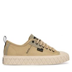 Trampki Palladium. Brązowe trampki damskie Palladium, bez wzorów, bez zapięcia. Za 379.99 zł.