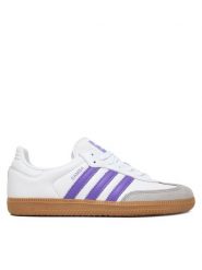 Adidas Sneakersy Samba Og W IH9058 Biały. Białe obuwie sportowe damskie Adidas, ze skóry, bez zapięcia. Za 529.99 zł.