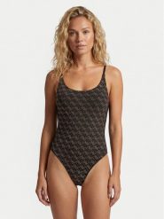 Guess Strój kąpielowy E6GJ25 KCUO2 Czarny. Czarne stroje jednoczęściowe Guess, z aplikacjami, z syntetyku. Za 549.99 zł.