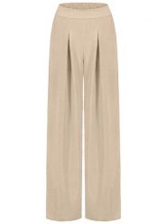 Sublevel Spodnie w kolorze beżowym rozmiar: S/M. Brązowe spodnie materiałowe damskie Sublevel, bez wzorów, z materiału. Za 113.99 zł.