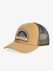 Czapka z daszkiem Fjallraven Badge Langtradarkeps. Brązowe czapki z daszkiem damskie Fjällräven, na lato, bez wzorów, z bawełny. Za 202.29 zł.