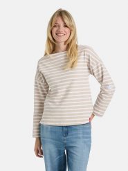 LIEBLINGSSTÜCK Bluza "Stine" w kolorze biało-beżowym rozmiar: XL. Białe bluzy damskie LIEBLINGSSTÜCK, xl, bez wzorów, bez kaptura. Za 175.67 zł.