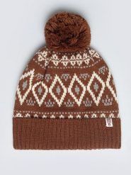 BIG STAR Czapka w kolorze jasnobrązowym rozmiar: onesize. Brązowe czapki damskie Big Star, bez wzorów, z materiału. Za 57.99 zł.