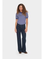 SAINT TROPEZ Sweter w kolorze granatowo-białym rozmiar: XL. Niebieskie swetry klasyczne damskie Saint Tropez, xl, bez kołnierzyka. Za 83.42 zł.