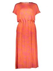 Miss goodlife Sukienka "Pink Jungle" w kolorze koralowo-jasnoróżowym rozmiar: M. Czerwone sukienki damskie miss goodlife, bez wzorów, z bawełny, bez ramiączek. Za 190.63 zł.