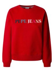 Pepe Jeans Bluza "Regan" w kolorze czerwonym rozmiar: S. Czerwone bluzy damskie Pepe Jeans, s, bez wzorów, z jeansu, bez kaptura. Za 184.46 zł.
