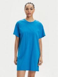 Pieces Sukienka codzienna Ria 17149328 Niebieski Loose Fit. Niebieskie sukienki damskie Pieces, bez wzorów, z bawełny, bez ramiączek. Za 59.99 zł.