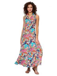 Aller Simplement Sukienka ze wzorem rozmiar: 38/40. Sukienki damskie Aller Simplement, bez wzorów, z bawełny, klasyczne, bez ramiączek. Za 100.99 zł.