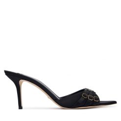 Klapki Elisabetta Franchi. Czarne klapki damskie Elisabetta Franchi, bez wzorów, bez obcasa, bez zapięcia. Za 2,129.00 zł.