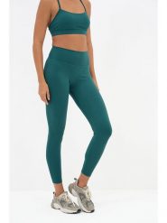 Onamaste Legginsy sportowe "Geneva" w kolorze turkusowym rozmiar: S/M. Niebieskie legginsy damskie Onamaste, m, bez wzorów, z materiału. Za 96.37 zł.