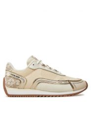 MICHAEL Michael Kors Sneakersy 43F4BYFS3M Beżowy. Brązowe obuwie sportowe damskie MICHAEL Michael Kors, z materiału, bez zapięcia. Za 399.99 zł.