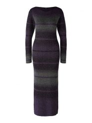 Oui Sukienka w kolorze szaro-fioletowym rozmiar: 42. Różowe sukienki damskie Oui, bez wzorów, z wełny, bez ramiączek. Za 173.99 zł.