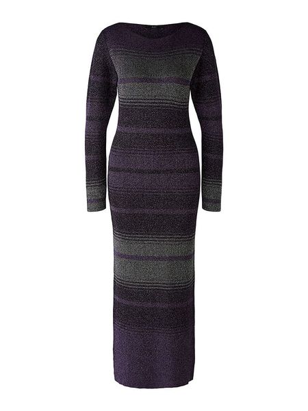 Oui Sukienka w kolorze szaro-fioletowym rozmiar: 42. Różowe sukienki damskie Oui, bez wzorów, z wełny, bez ramiączek. Za 173.99 zł.