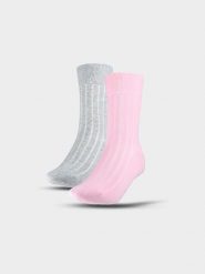 4F Skarpetki casual za kostkę (2-pack) damskie - multikolor 35-38. Skarpetki damskie 4F, bez wzorów, z bawełny. W wyprzedaży za 39.99 zł.