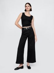GAP Dżinsy - Comfort fit - w kolorze czarnym rozmiar: W31. Czarne jeansy damskie GAP, z podwyższonym stanem. Za 122.96 zł.