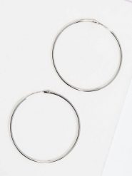 OR ÉCLAT Złote kolczyki-kreole "Créoles lisses" rozmiar: onesize. Szare kolczyki damskie Or Éclat, złote. Za 608.99 zł.