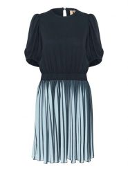 CULTURE Sukienka w kolorze granatowo-błękitnym rozmiar: L. Niebieskie sukienki damskie Culture, bez wzorów, z wiskozy, bez ramiączek. Za 175.26 zł.