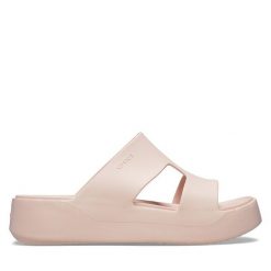 Klapki Crocs. Klapki damskie Crocs, bez wzorów, bez obcasa, bez zapięcia. Za 139.99 zł.