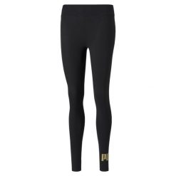 Legginsy damskie Puma ESS+ METALLIC. Czarne legginsy damskie Puma, m, bez wzorów. Za 79.99 zł.