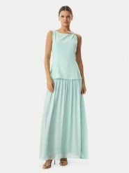 Rinascimento Sukienka wieczorowa CFC0020281002 Zielony jasny Slim Fit. Zielone sukienki damskie Rinascimento, bez wzorów, z syntetyku, wizytowe, bez ramiączek. Za 919.99 zł.