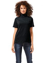 Heine Koszulka w kolorze czarnym rozmiar: 38. Czarne bluzki damskie Heine, bez wzorów, bez kołnierzyka, bez ramiączek. Za 69.99 zł.