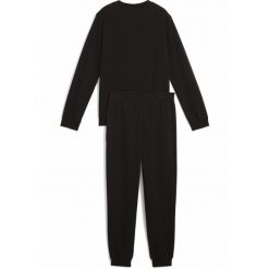 Młodzieżowy dres Essentials z logo No. 1 z bluzą PUMA Black. Brązowa bluzy damskie Puma, m, bez wzorów, z dresówki, bez kaptura. W wyprzedaży za 164.00 zł.