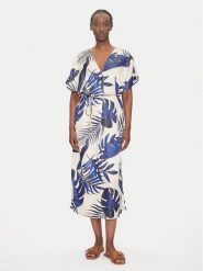 Vero Moda Sukienka letnia Vina 10327430 Beżowy Relaxed Fit. Brązowe sukienki damskie Vero Moda, bez wzorów, z syntetyku, bez ramiączek. Za 179.99 zł.