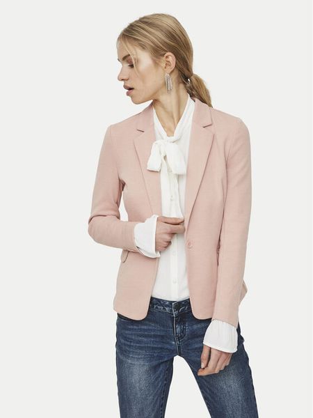 Vero Moda Marynarka Julia 10154123 Różowy Regular Fit. Czerwone marynarki i żakiety damskie Vero Moda, bez wzorów, z wiskozy. Za 169.99 zł.