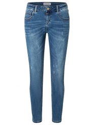 Timezone Dżinsy "Florence" - Slim fit - w kolorze niebieskim rozmiar: W27/L30. Niebieskie jeansy damskie Timezone. Za 123.53 zł.