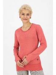 Alife and kickin Koszulka "ConnyAK" w kolorze łososiowym rozmiar: M. Pomarańczowe koszulki damskie Alife and Kickin, m, bez wzorów, bez kołnierzyka, bez ramiączek. Za 92.42 zł.