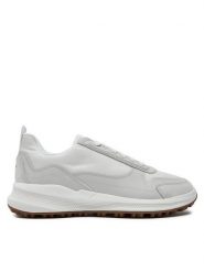 Geox Sneakersy D45FXB-01122 C1352 Biały. Białe obuwie sportowe damskie Geox, z materiału, bez zapięcia. Za 249.99 zł.