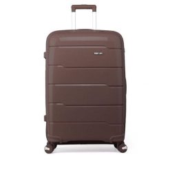 Walizka średnia Semi Line. Brązowe walizki Semi-line, bez wzorów, średnie. Za 219.99 zł.