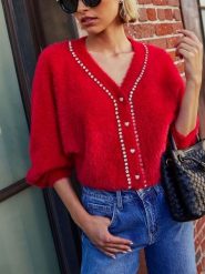 LA Angels Kardigan w kolorze czerwonym rozmiar: S. Czerwone kardigany damskie LA Angels, s, bez wzorów. Za 165.99 zł.