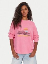 Roxy Bluza Eastside ERJKT04322 Różowy Boxy Fit. Czerwone bluzy damskie Roxy, s, bez wzorów, z syntetyku, bez kaptura. Za 199.99 zł.