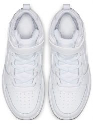 Nike Sportswear Sneakersy "Court Borough 2" w kolorze białym rozmiar: 28,5. Białe obuwie sportowe damskie Nike Sportswear, z materiału, za kostkę, bez zapięcia. Za 201.55 zł.