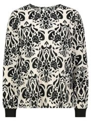 Sublevel Bluzka w kolorze czarno-kremowym rozmiar: L. Brązowe bluzki damskie Sublevel, l, bez wzorów, z wiskozy, klasyczne, bez kołnierzyka, bez ramiączek. Za 87.19 zł.