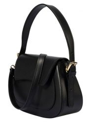 Florence Bags Skórzana torebka "Samac" w kolorze czarnym - 24 x 19 x 9 cm rozmiar: onesize. Czarne torebki klasyczne damskie Florence Bags, z materiału, przez ramię, bez dodatków. Za 313.24 zł.
