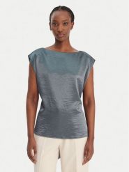 Guess Bluzka W6RH19 W2612 Zielony Regular Fit. Zielone bluzki damskie Guess, l, z aplikacjami, z syntetyku, bez kołnierzyka, bez ramiączek. Za 349.99 zł.