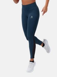 Odlo Legginsy "Essential" w kolorze niebieskim do biegania rozmiar: L. Niebieskie legginsy damskie ODLO, l, bez wzorów, z materiału. Za 175.26 zł.