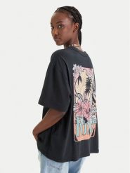 Roxy T-Shirt Talloversize Washed ERJZT06081 Czarny Oversize. Czarne t-shirty damskie Roxy, s, bez wzorów, z bawełny, bez kołnierzyka. Za 149.99 zł.