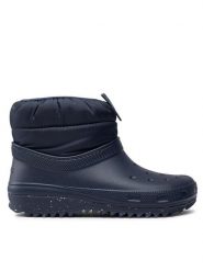 Crocs Botki Classic Neo Puff Shorty Boot W 207311 Granatowy. Niebieskie botki damskie Crocs, z tworzywa sztucznego, bez obcasa, na płaskiej podeszwie, bez zapięcia. Za 349.99 zł.